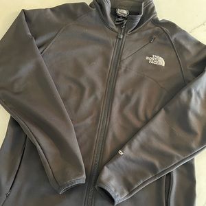 The North Face zip-up. Black, Lightweight. Like new condition. Worn 4-5 times.